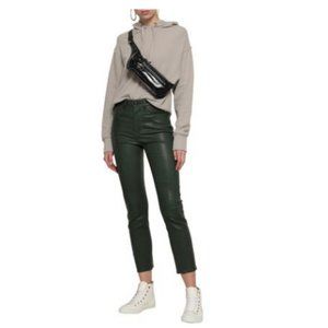 Rag & Bone Leather Pants In Leaf Green Size 26